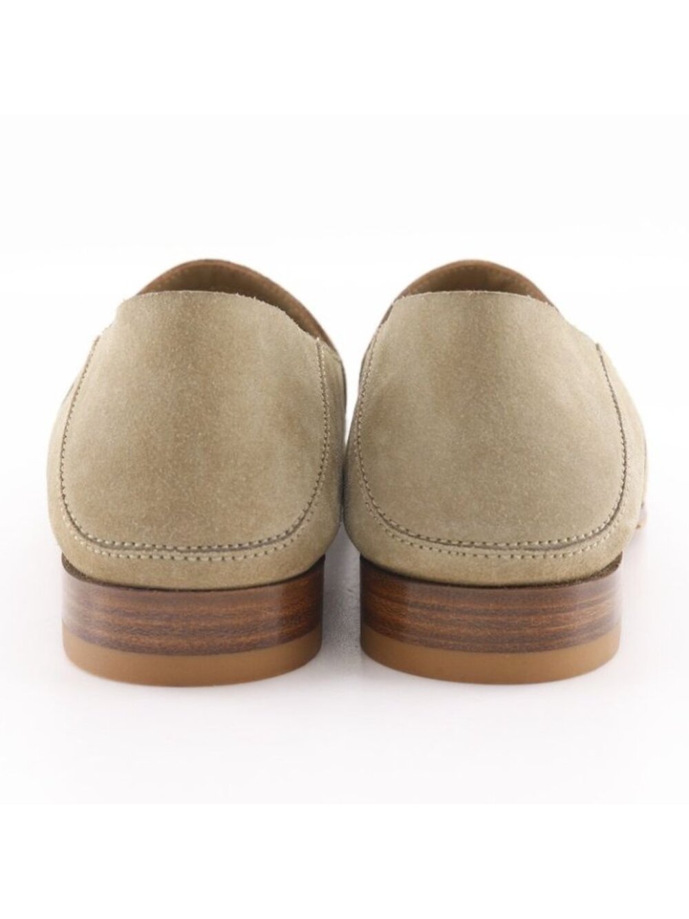 Louis Vuitton Perforated Suede Beige Loafers - Picture 3 of 7